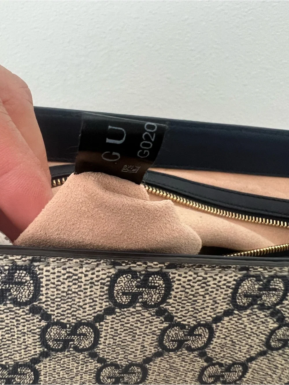 Gucci Navy, Red and Beige GG Supreme Top Handle Satchel and Wallet